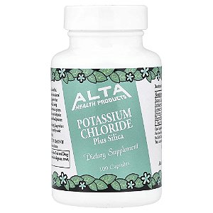 Suplemento de Cloreto de Potássio e Dióxido de Silício Potassium Chloride 100 Cápsulas - Alta Health
