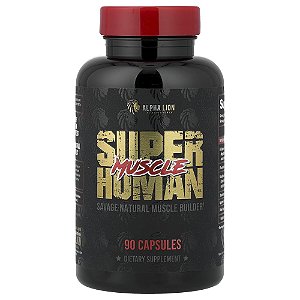 Suplemento Anabólico Natural SuperHuman Muscle 90 Cápsulas - ALPHA LION