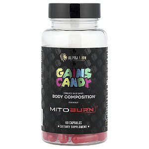 Suplemento Termogênico Gains Candy MitoBurn 60 Cápsulas - ALPHA LION