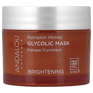 Máscara Facial Iluminadora Glicólica de Abóbora e Mel 50 g - Andalou Naturals