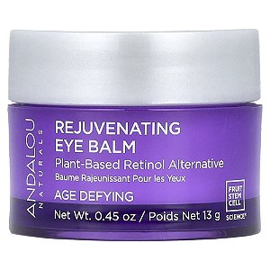 Bálsamo para Área dos Olhos Rejuvenescedor Bakuchiol Alternativa de Retinol 13 g - Andalou Naturals
