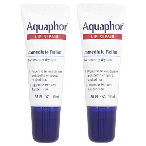 Protetor e Reparador Labial Lip Repair Alívio Imediato 2 Tubos de 10 ml - Aquaphor