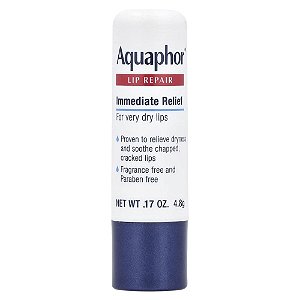 Protetor e Reparador Labial em Bastão Alívio Imediato Sem Perfume 4.8 g - Aquaphor