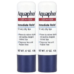Protetor e Reparador Labial em Bastão Alívio Imediato 2 Unidades de 4.8 g - Aquaphor