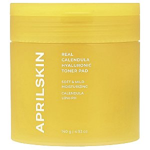 Discos de Tônico Facial Hidratante Real Calendula Hyaluronic Toner Pads 140 g - Aprilskin