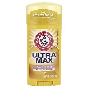 Desodorante Antitranspirante Sólido Feminino UltraMax Powder Fresh 73 g - Arm & Hammer