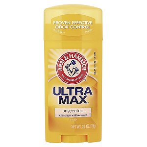 Desodorante Antitranspirante Sólido UltraMax Sem Perfume 73 g - Arm & Hammer