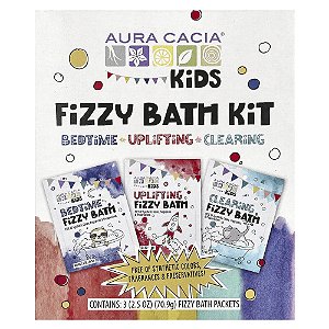 Kit de Banhos Efervescentes Infantil Diversos 3 Saquetas de 70.9 g - Aura Cacia
