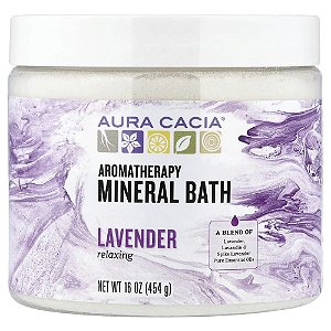 Sais para Banho Mineral de Aromaterapia Lavanda 454 g - Aura Cacia