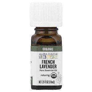 Óleo Essencial Puro de Lavanda Francesa Orgânica 7.4 ml - Aura Cacia