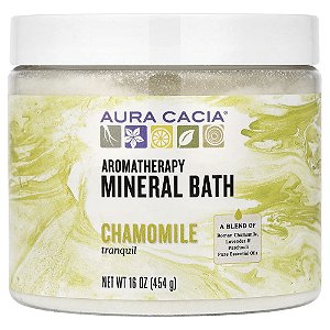 Sais para Banho Mineral de Aromaterapia Camomila Tranquila 454 g - Aura Cacia