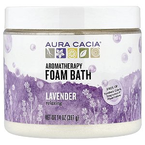 Sais para Banho de Espuma Aromaterapêutico Lavanda Relaxante 397 g - Aura Cacia