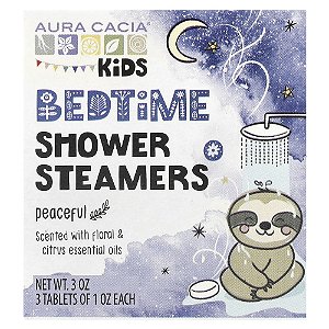 Pastilhas Vapores de Chuveiro Infantil Bedtime Peaceful 3 Unidades - Aura Cacia