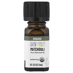 Óleo Essencial Puro Orgânico de Patchouli 7.4 ml - Aura Cacia