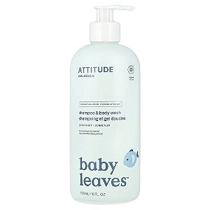 Shampoo e Sabonete Líquido Infantil Baby Leaves Boa Noite 473 ml - ATTITUDE