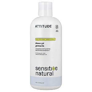 Sabonete Líquido e Gel de Banho Sensitive Natural Sem Perfume 473 ml - ATTITUDE