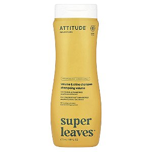 Shampoo Volume e Brilho Super Leaves Soja e Cranberry 473 ml - ATTITUDE