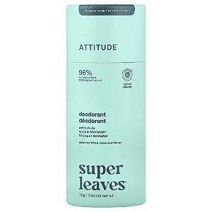 Desodorante Natural em Bastão Super Leaves Sálvia e Alecrim 75 g - ATTITUDE