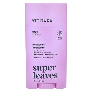Desodorante Natural em Bastão Super Leaves Coco e Frutas Silvestres 75 g - ATTITUDE