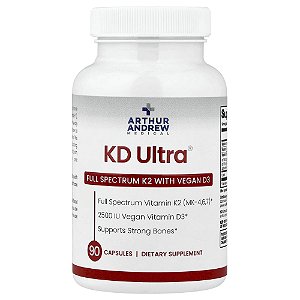 KD Ultra Vitamina K2 Full Spectrum e Vitamina D3 Vegana 90 Cápsulas - Arthur Andrew Medical