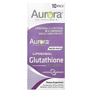 Glutationa Lipossomal Micro-Pack 10 Sachês de 13.5 ml - Aurora Nutrascience