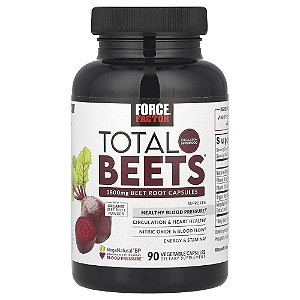 Total Beets Suporte a Circulação 90 Cápsulas Vegetais - Force Factor