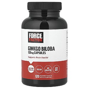 Ginkgo Biloba 120 mg 120 Cápsulas Vegetais - Force Factor