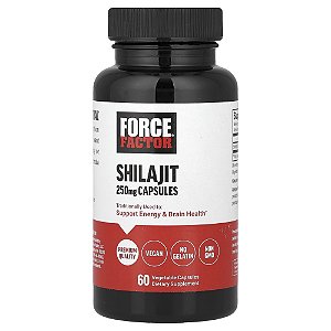 Shilajit Purificado 250 mg 60 Cápsulas Vegetais - Force Factor
