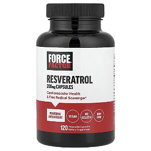 Resveratrol 200 mg 120 Cápsulas Vegetais - Force Factor