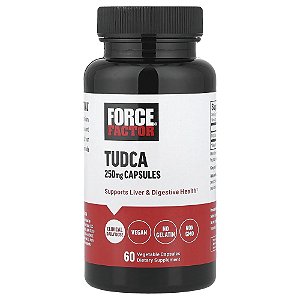 Tudca Ácido Tauroursodeoxicólico 250 mg 60 Cápsulas Vegetais - Force Factor