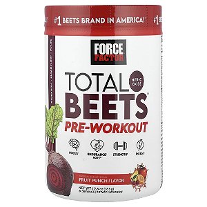 Total Beets Pré-Treino Ponche de Frutas 356 g - Force Factor