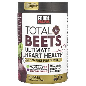 Total Beets com CoQ10 Saúde Cardíaca Cereja Negra 255 g - Force Factor