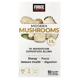 Modern Mushrooms Complexo de Cogumelos 90 Cápsulas Vegetais - Force Factor