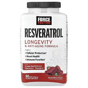 Resveratrol Frutos Silvestres 60 Cápsulas Mastigáveis - Force Factor