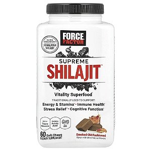 Supreme Shilajit 60 Cápsulas Mastigáveis - Force Factor