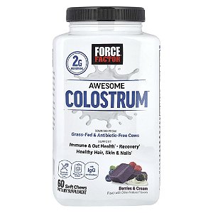 Amazing Colostrum Frutos Silvestres e Creme 60 Cápsulas Mastigáveis - Force Factor