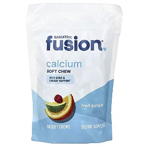 Citrato de Cálcio Mastigável Sabor Ponche de Frutas 60 Comprimidos - Bariatric Fusion