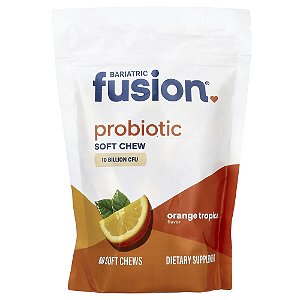 Probiótico Mastigável Sabor Laranja Tropical 60 Comprimidos - Bariatric Fusion