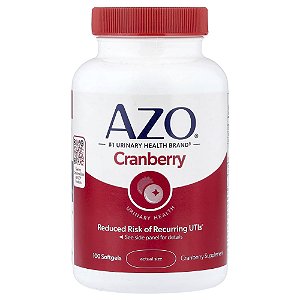 AZO - Suplemento de Cranberry Saúde Urinária 100 Cápsulas Softgel