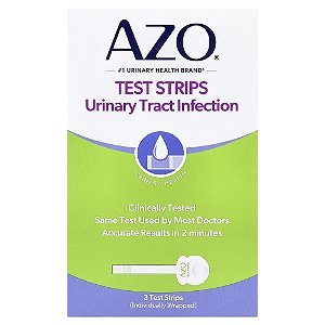 AZO - Tiras de Teste para Infecção Urinária 3 Tiras
