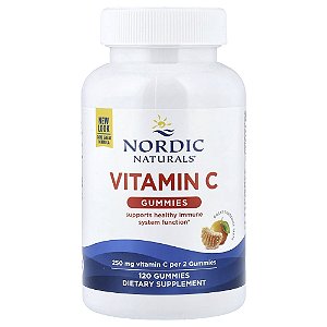Nordic Naturals - Suplemento de Vitamina C em Gomas Sabor Tangerina 120 Gomas