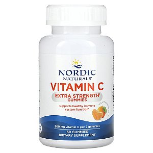 Nordic Naturals - Suplemento de Vitamina C 250 mg em Gomas Sabor Tangerina 60 Gomas