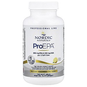 Nordic Naturals - Suplemento de Ômega-3 Concentrado em EPA ProEPA Limão 120 Softgels