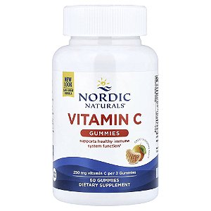 Nordic Naturals - Suplemento de Vitamina C 125 mg em Gomas Sabor Tangerina 60 Gomas