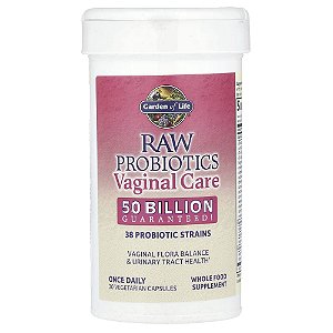 Garden of Life - Probiótico para Saúde Vaginal RAW Probiotics Vaginal Care 30 Cápsulas
