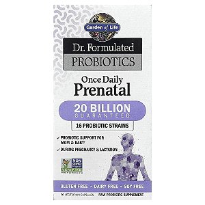 Garden of Life - Probiótico Pré-Natal Diário Dr. Formulated Once Daily Prenatal 30 Cápsulas