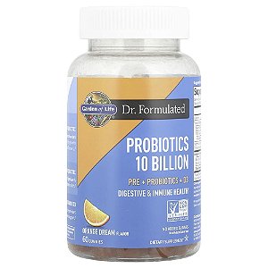 Garden of Life - Probiótico Infantil em Gomas Dr. Formulated Laranja Dream 10 Bilhões 60 Gomas