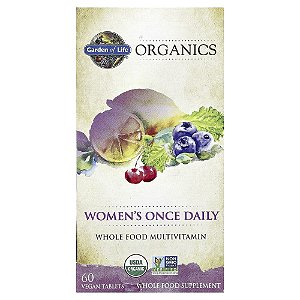 Garden of Life - Multivitamínico Feminino mykind Organics Women's Once Daily 60 Comprimidos