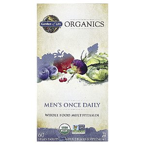 Garden of Life - Multivitamínico Masculino mykind Organics Men's Once Daily 60 Comprimidos