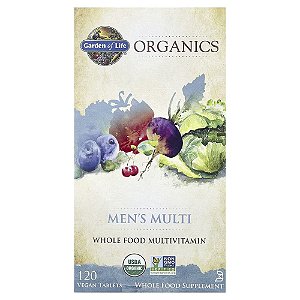 Garden of Life - Multivitamínico Masculino mykind Organics Men's Multi 120 Comprimidos
